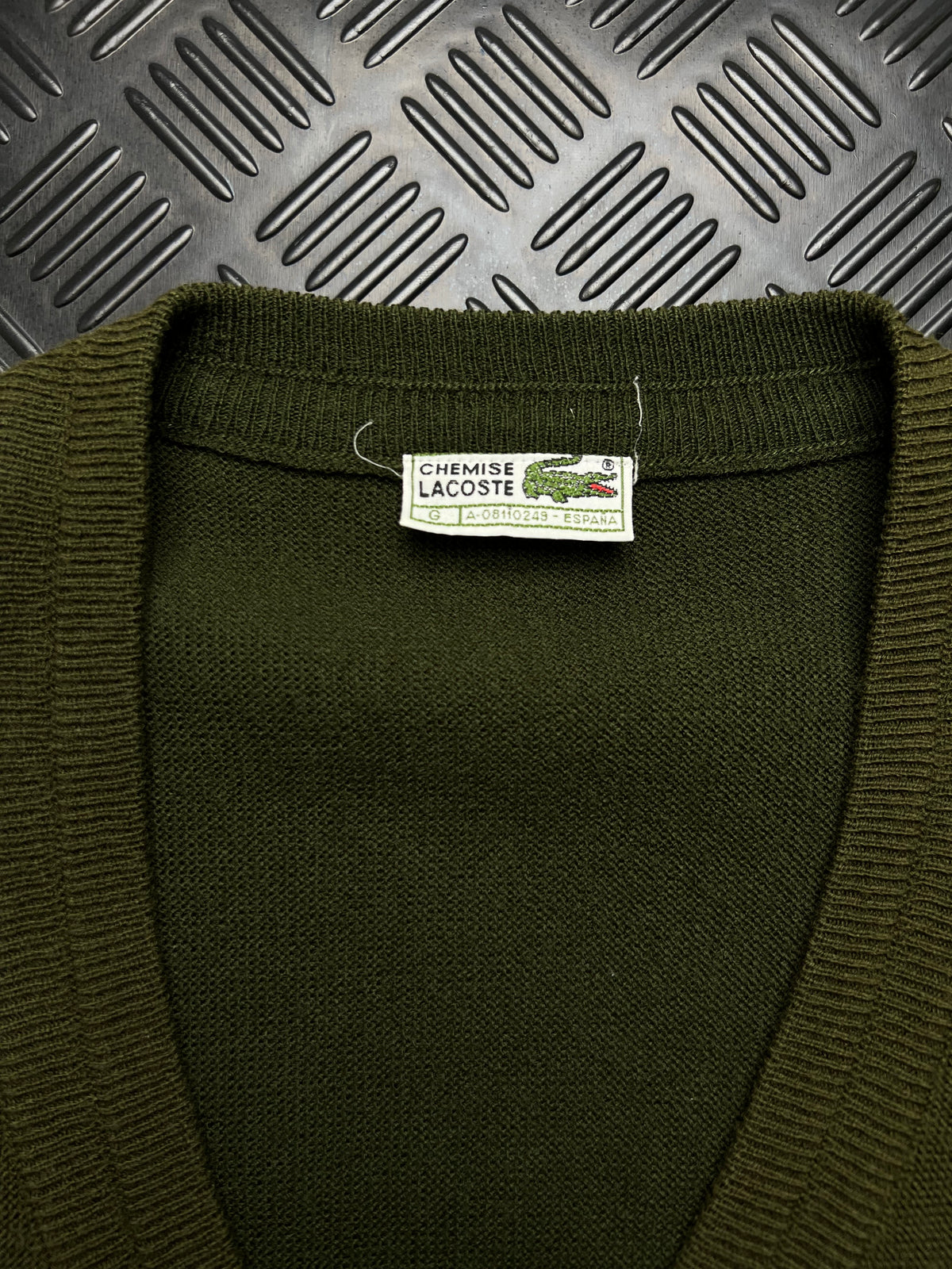 Lacoste: Cárdigan verde oliva