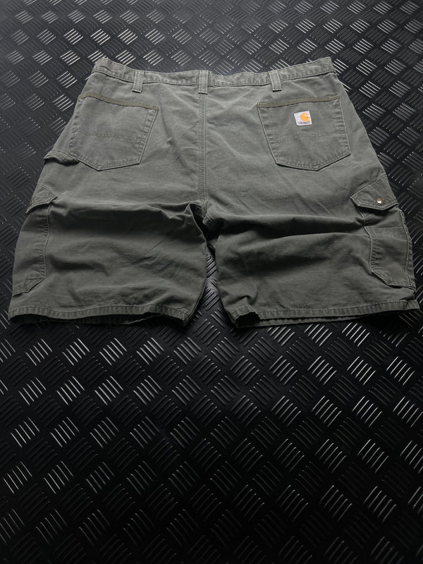 BERMUDAS CARGO RELAXED FIT B357 CARHARTT · VERDE OLIVA — vista trasera
