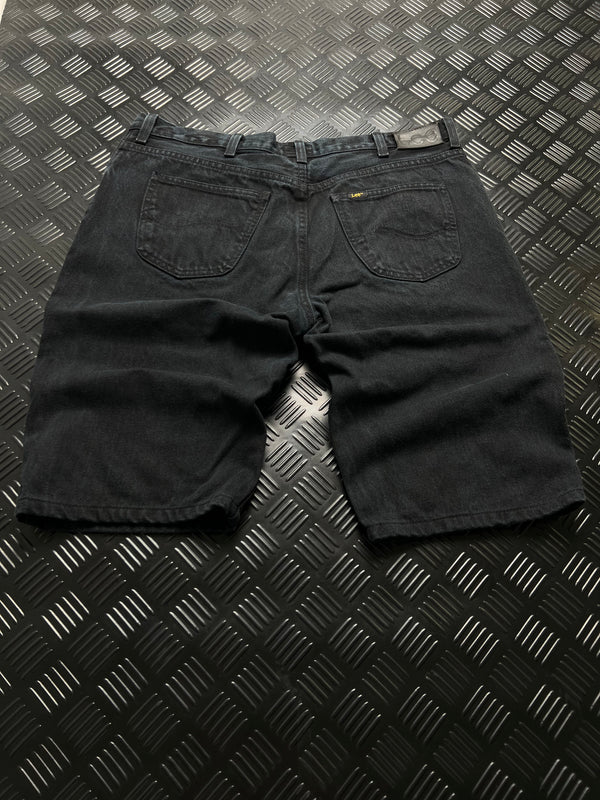 BERMUDAS VAQUERAS BROOKLYN LEE · NEGRO — vista trasera