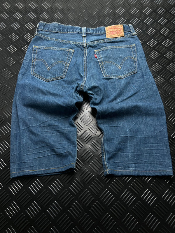 BERMUDAS VAQUERAS 501 LEVI'S · AZUL — vista trasera