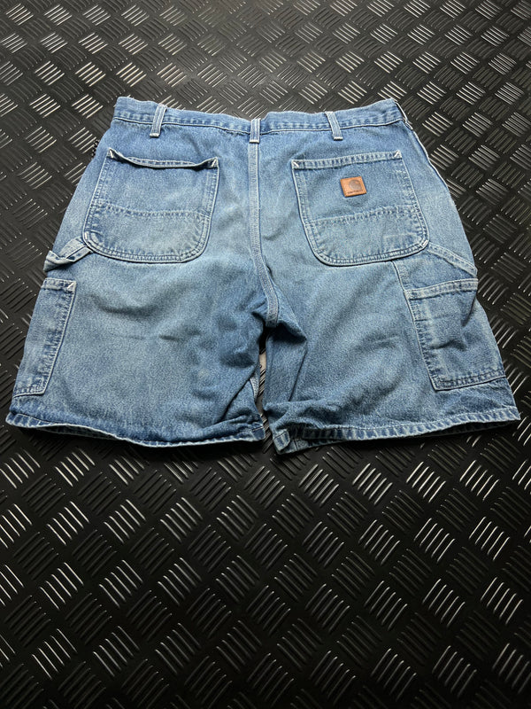 BERMUDAS VAQUERAS CARPENTER CARHARTT · AZUL — vista trasera