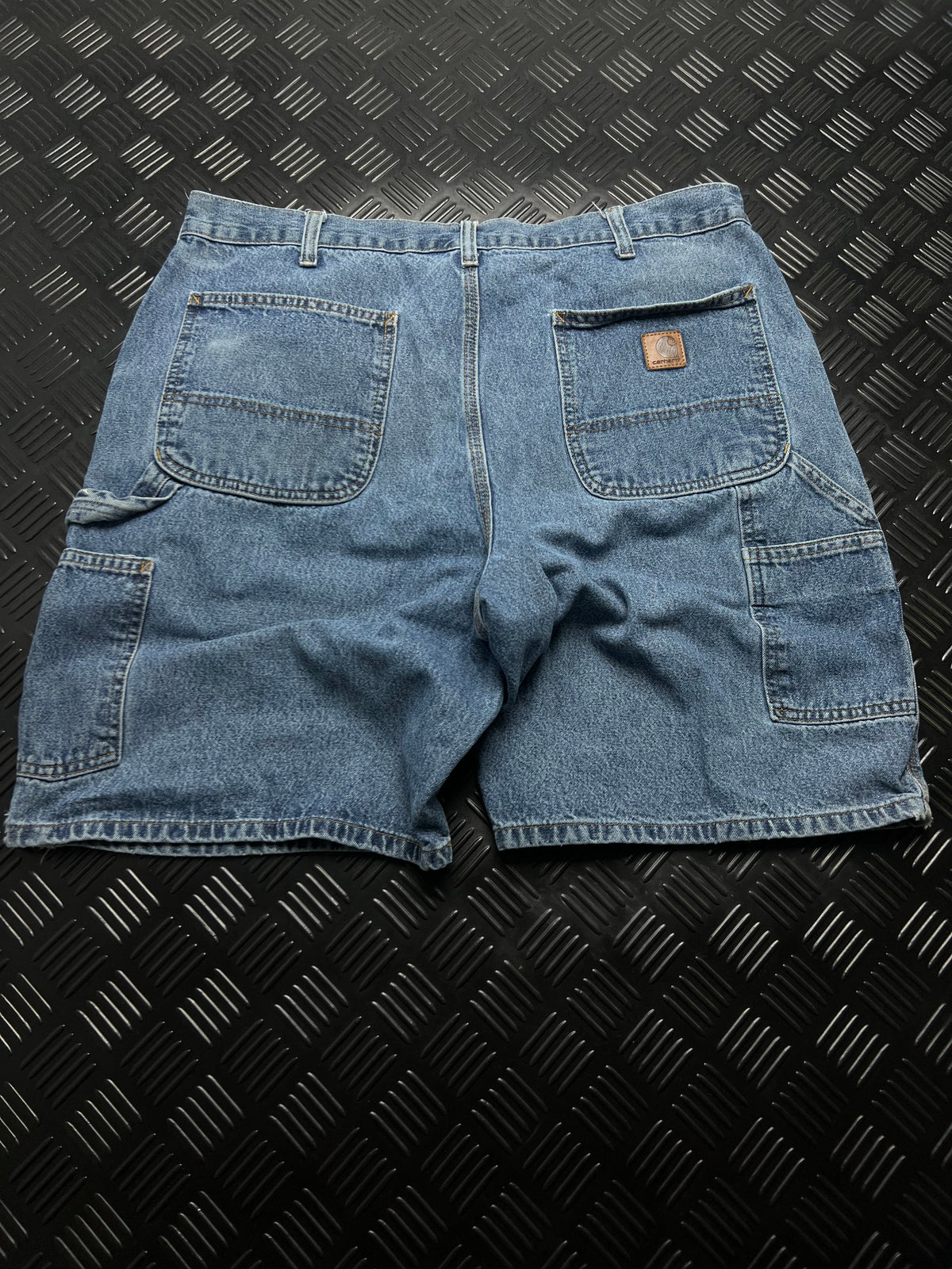BERMUDAS VAQUERAS CARPENTER B28-DPS CARHARTT · AZUL — vista trasera