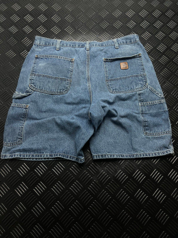 BERMUDAS VAQUERAS CARPENTER B28-DPS CARHARTT · AZUL — vista trasera