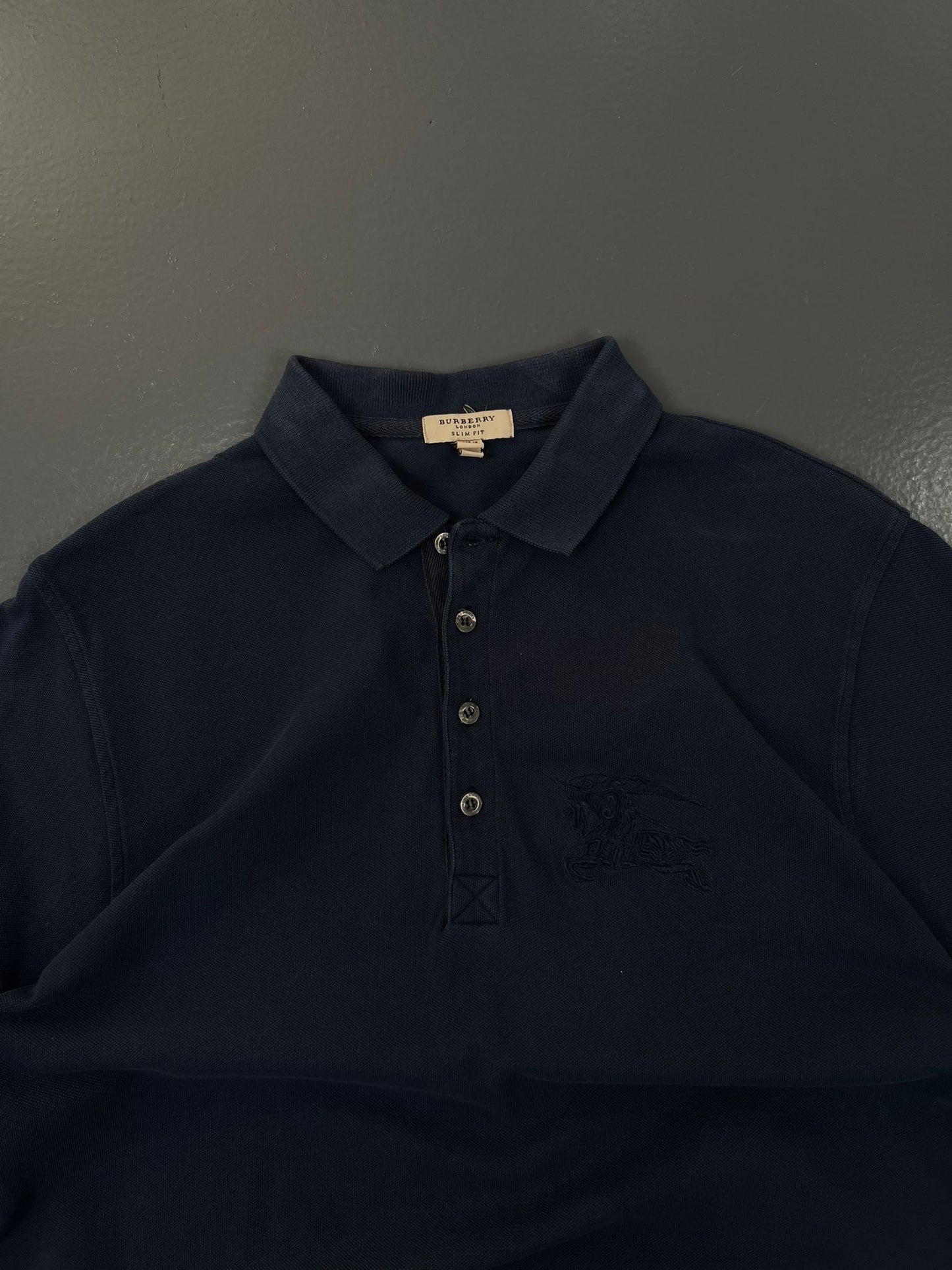 POLO BURBERRY VINTAGE NAVY BLUE