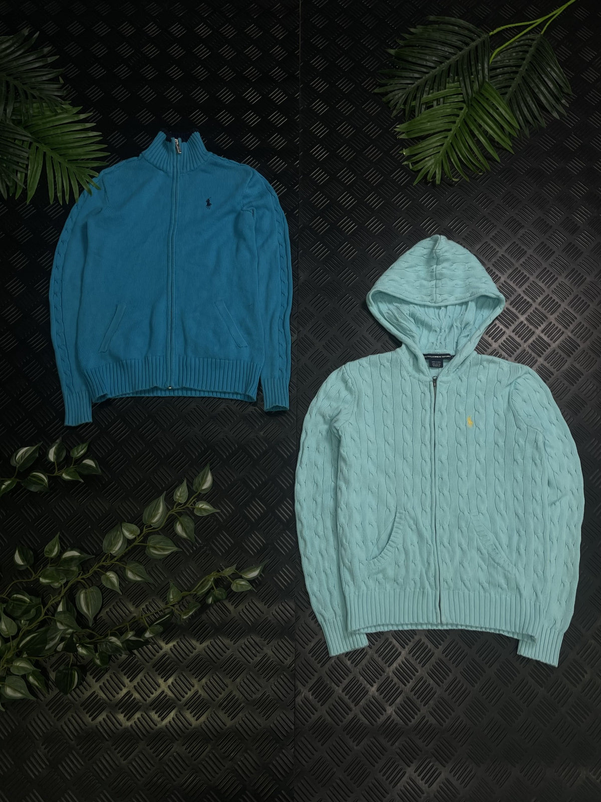 Jerseys Polo Ralph Lauren azul y verde agua del nuevo drop REVIVE
