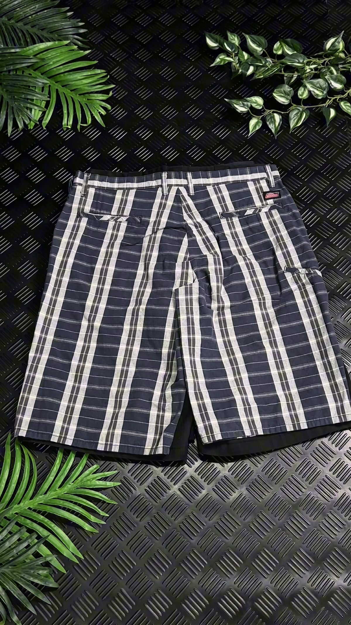 Bermudas vintage de cuadros