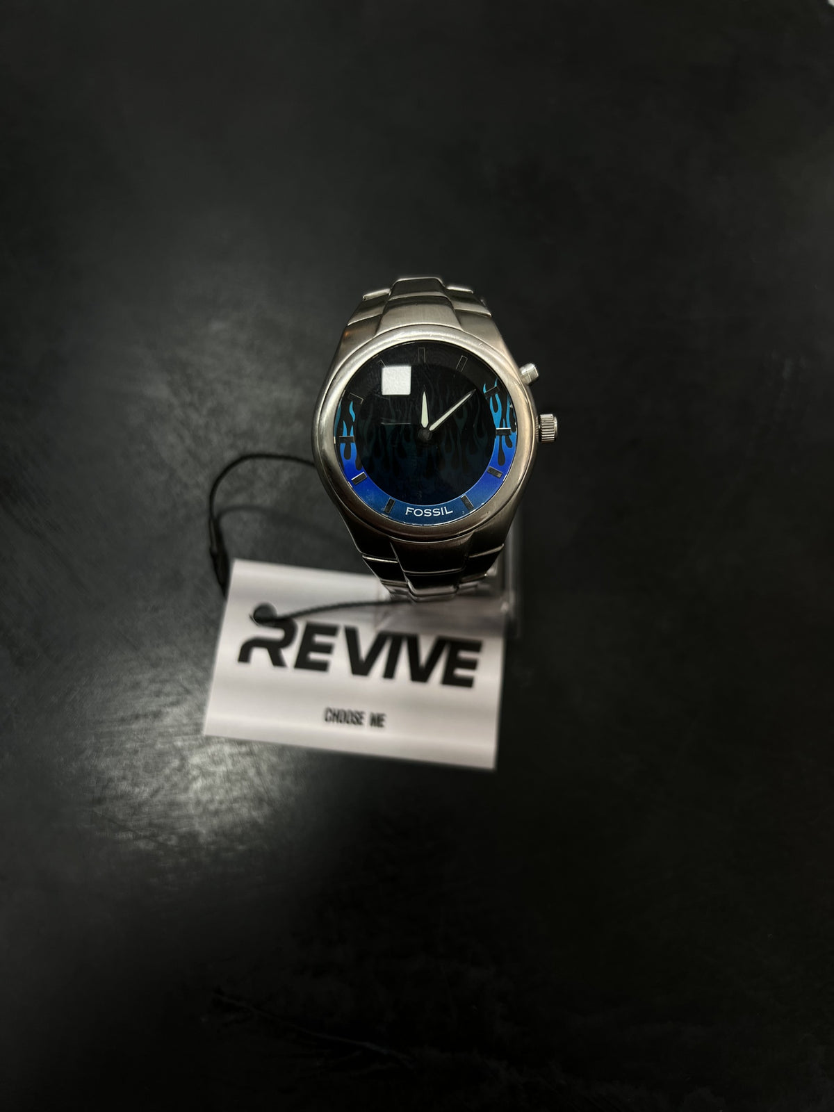 RELOJ FOSSIL CON LLAMAS AZULES
