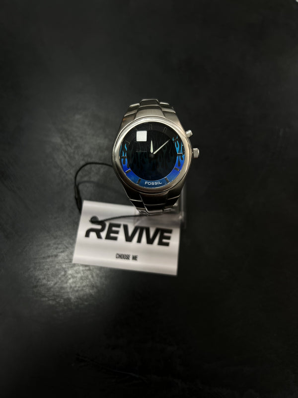 RELOJ FOSSIL CON LLAMAS AZULES